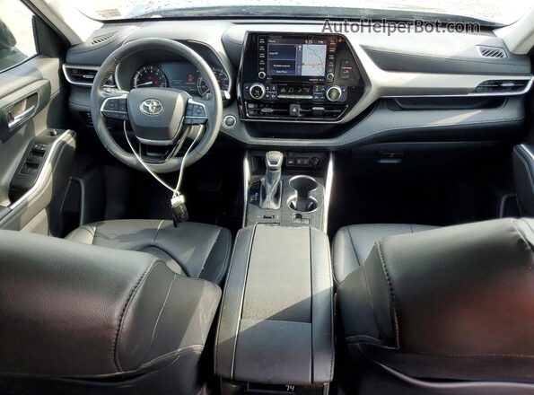 5TDHZRBH0LS508230 2020 TOYOTA HIGHLANDER Gray Առջևի վահանակի տեսք