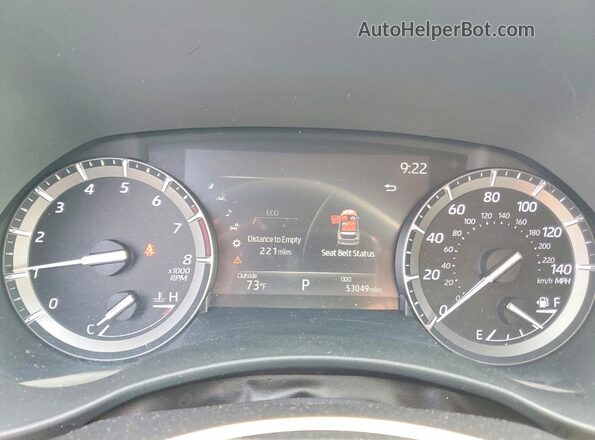 5TDHZRBH0LS508230 2020 TOYOTA HIGHLANDER Gray Սարքավորումների վահանակի տեսք