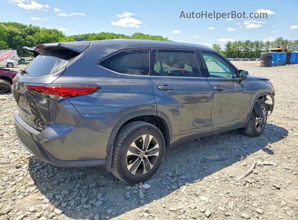5TDHZRBH0MS081553 2021 TOYOTA HIGHLANDER Gray უკანა მარჯვენა