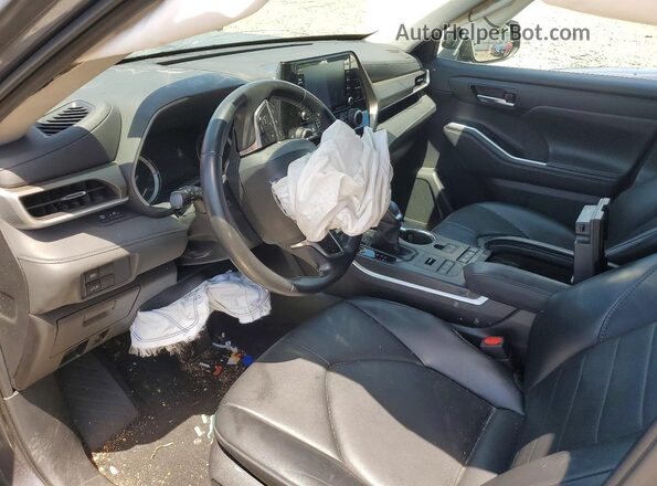 5TDHZRBH0MS081553 2021 TOYOTA HIGHLANDER Gray წინა პანელის ხედი