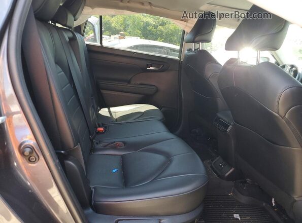 5TDHZRBH0MS081553 2021 TOYOTA HIGHLANDER Gray უკანა სავარძლების ხედი