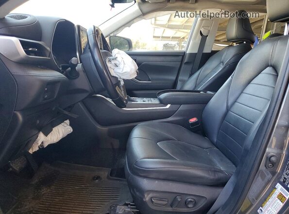 5TDHZRBH1LS030318 2020 TOYOTA HIGHLANDER Silver Widok wnętrza z przodu