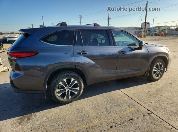 5TDHZRBH1LS030318 2020 TOYOTA HIGHLANDER Gray Front right