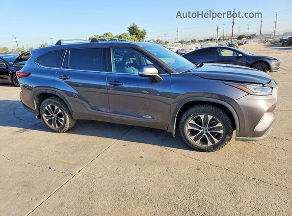 5TDHZRBH1LS030318 2020 TOYOTA HIGHLANDER Gray Front view