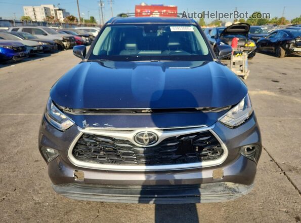 5TDHZRBH1LS030318 2020 TOYOTA HIGHLANDER Gray უკანა ხედი