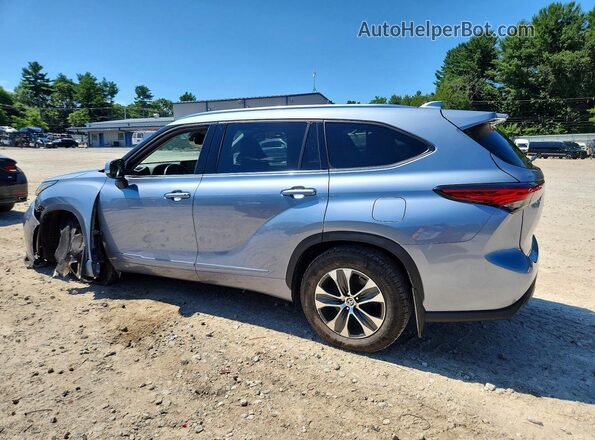 5TDHZRBH1MS109151 2021 TOYOTA HIGHLANDER Blue Հետևի ձախ