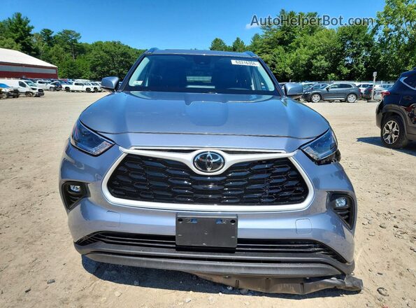 5TDHZRBH1MS109151 2021 TOYOTA HIGHLANDER Blue Դիմացի տեսք