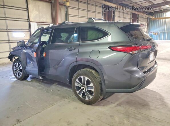 5TDHZRBH2MS065189 2021 TOYOTA HIGHLANDER Black Rear left