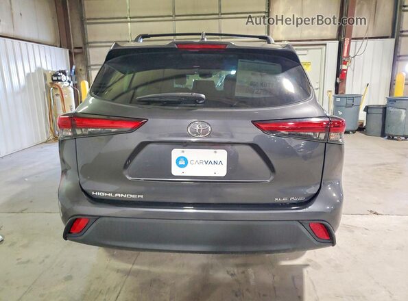 5TDHZRBH2MS065189 2021 TOYOTA HIGHLANDER Black Rear view