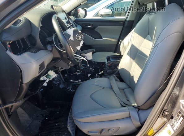 5TDHZRBH2MS065189 2021 TOYOTA HIGHLANDER Black Front interior view