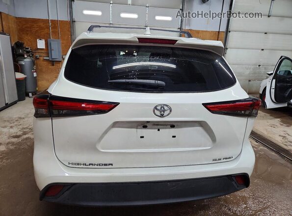 5TDHZRBH2MS134785 2021 TOYOTA HIGHLANDER Белый Вид сзади