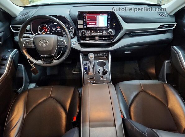 5TDHZRBH2MS134785 2021 TOYOTA HIGHLANDER Белый Вид панели приборов