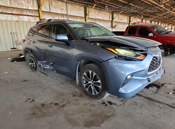 5TDHZRBH3LS029641 2020 TOYOTA HIGHLANDER Gray Przód prawy