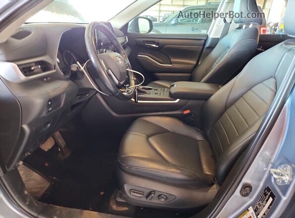 5TDHZRBH3LS029641 2020 TOYOTA HIGHLANDER Gray Widok wnętrza z przodu