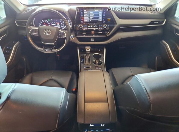 5TDHZRBH3LS029641 2020 TOYOTA HIGHLANDER Gray Widok deski rozdzielczej