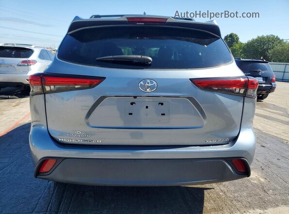 5TDHZRBH3MS134875 2021 TOYOTA HIGHLANDER Синий Вид сзади