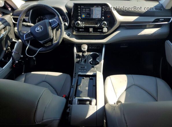5TDHZRBH3MS134875 2021 TOYOTA HIGHLANDER Синий Вид панели приборов