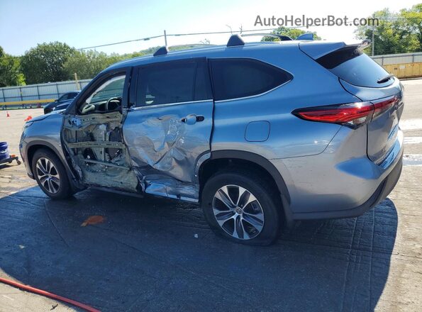 5TDHZRBH3MS134875 2021 TOYOTA HIGHLANDER Синий Задняя левая четверть