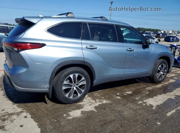 5TDHZRBH3MS134875 2021 TOYOTA HIGHLANDER Синий Задняя правая четверть