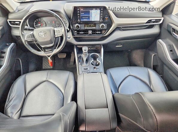 5TDHZRBH5LS041791 2020 TOYOTA HIGHLANDER Black Widok deski rozdzielczej
