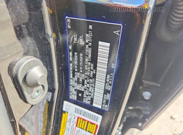 5TDHZRBH5LS041791 2020 TOYOTA HIGHLANDER Black Widok naklejki z numerem VIN