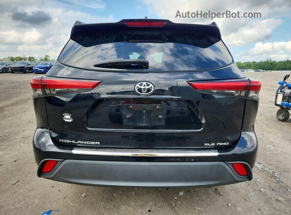 5TDHZRBH5LS041791 2020 TOYOTA HIGHLANDER Black Widok z tyłu