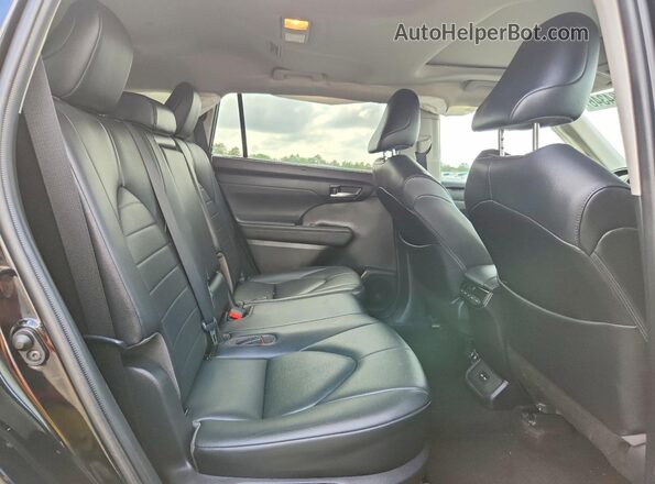 5TDHZRBH5LS041791 2020 TOYOTA HIGHLANDER Black Widok wnętrza z tyłu