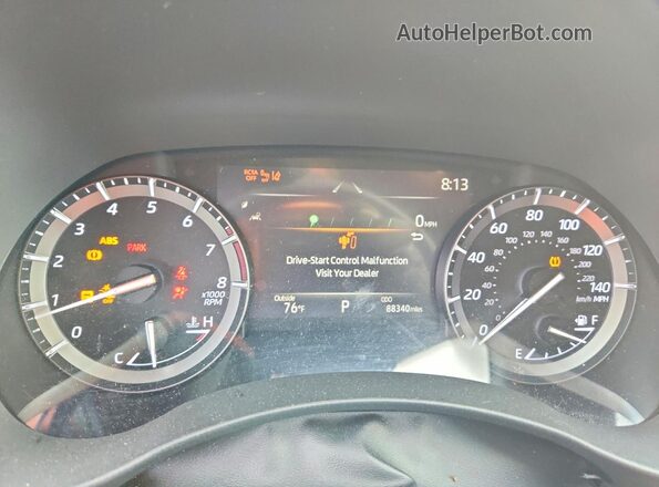 5TDHZRBH5LS501015 2020 TOYOTA HIGHLANDER Silver Widok zestawu wskaźników