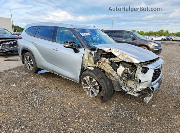 5TDHZRBH5LS501015 2020 TOYOTA HIGHLANDER Silver Przód prawy