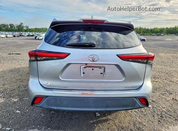 5TDHZRBH5LS501015 2020 TOYOTA HIGHLANDER Silver Widok z tyłu