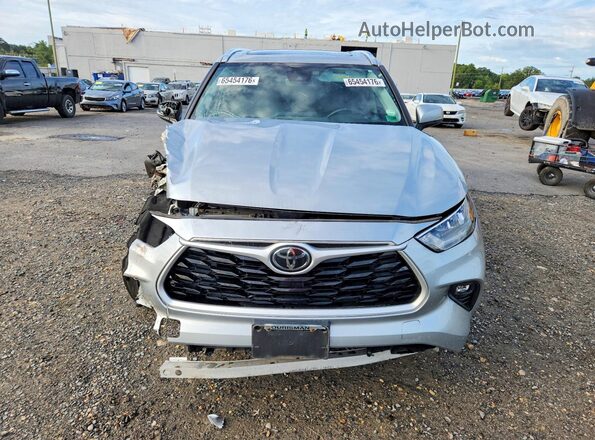 5TDHZRBH5LS501015 2020 TOYOTA HIGHLANDER Silver Widok z przodu