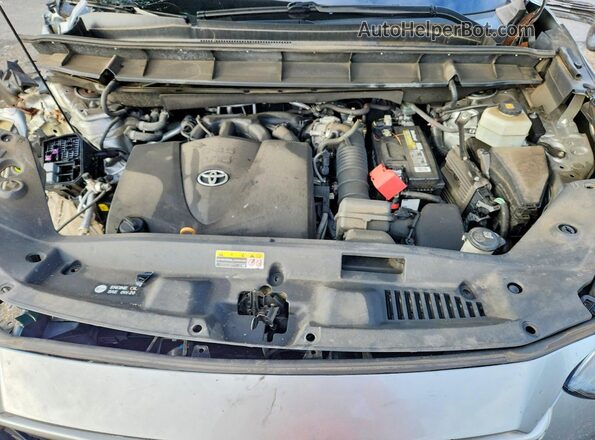 5TDHZRBH5LS501015 2020 TOYOTA HIGHLANDER Silver Widok komory silnika