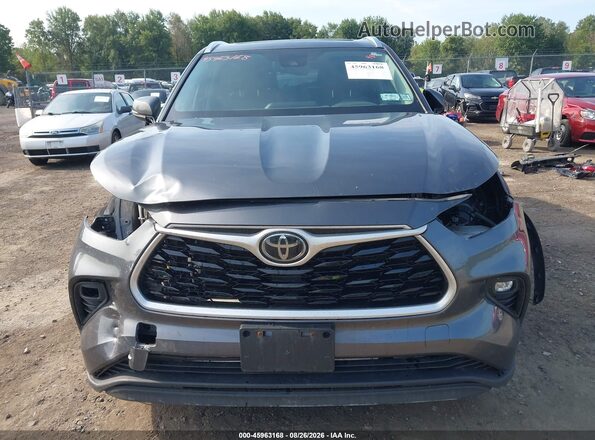 5TDHZRBH6LS011148 2020 TOYOTA HIGHLANDER Gray Widok z przodu