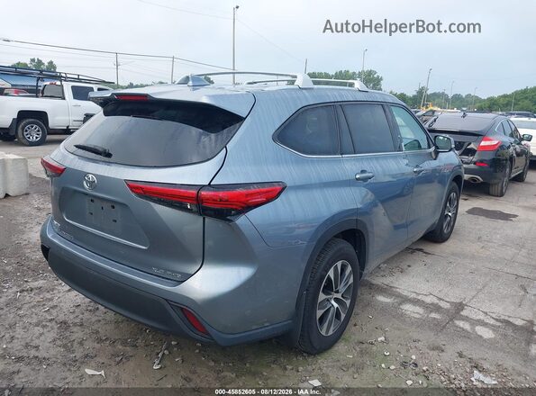 5TDHZRBH7MS065382 2021 TOYOTA HIGHLANDER Light Blue უკანა მარჯვენა