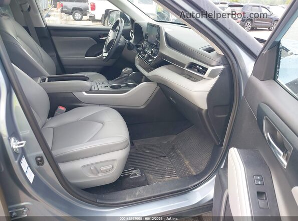 5TDHZRBH7MS065382 2021 TOYOTA HIGHLANDER Light Blue წინა სალონის ხედი