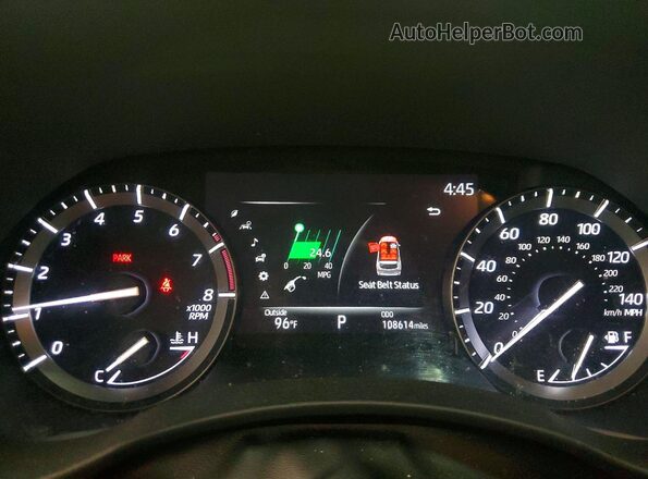 5TDHZRBH8LS012690 2020 TOYOTA HIGHLANDER Серебряный Вид щитка приборов