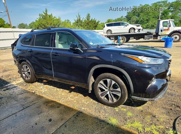 5TDHZRBH8LS503177 2020 TOYOTA HIGHLANDER Black Front right