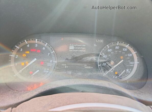 5TDHZRBH8LS503177 2020 TOYOTA HIGHLANDER Black Instrument cluster view