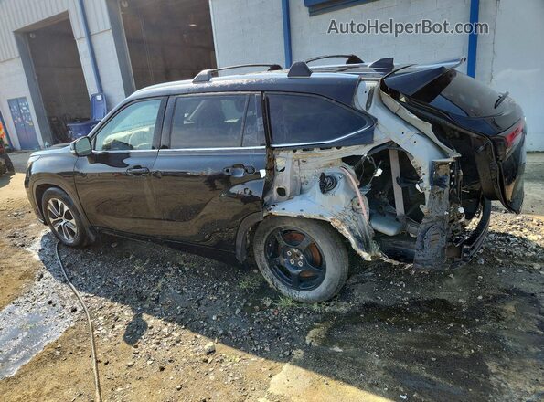 5TDHZRBH8LS503177 2020 TOYOTA HIGHLANDER Black Rear left