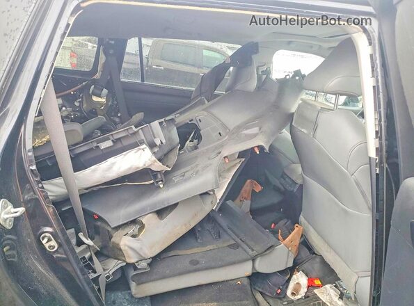 5TDHZRBH8LS503177 2020 TOYOTA HIGHLANDER Black Rear interior view