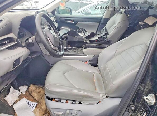 5TDHZRBH8LS503177 2020 TOYOTA HIGHLANDER Black Front interior view