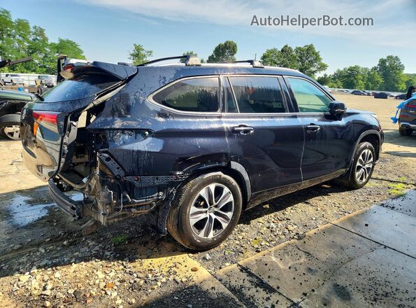 5TDHZRBH8LS503177 2020 TOYOTA HIGHLANDER Black Rear right
