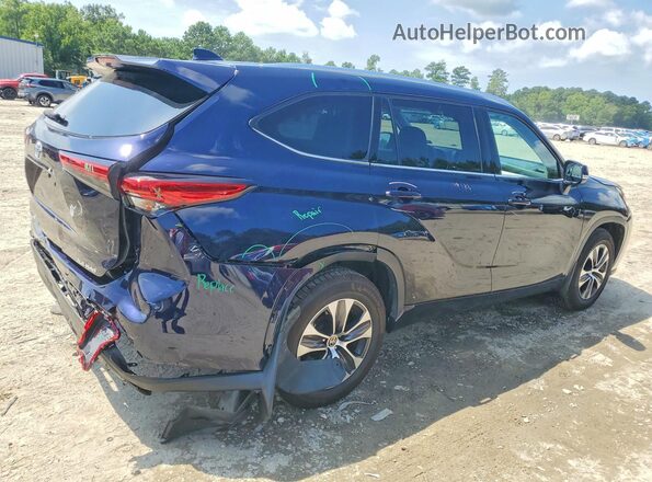 5TDHZRBH8MS104903 2021 TOYOTA HIGHLANDER Blue Tył prawy