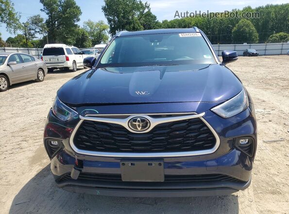 5TDHZRBH8MS104903 2021 TOYOTA HIGHLANDER Blue Widok z przodu