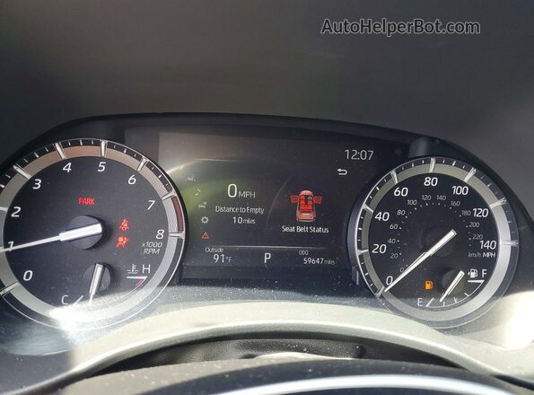 5TDHZRBH8MS104903 2021 TOYOTA HIGHLANDER Blue Widok zestawu wskaźników