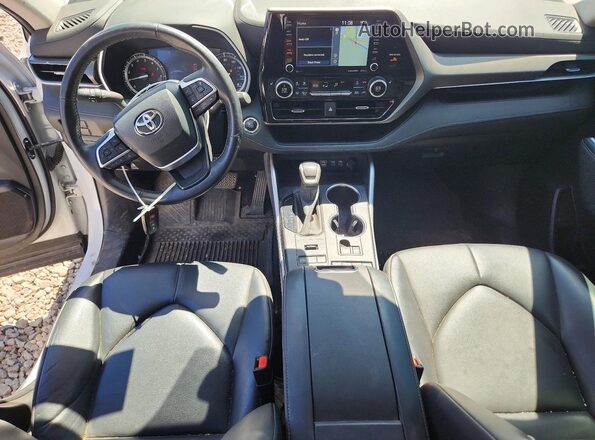 5TDHZRBH9NS596925 2022 TOYOTA HIGHLANDER Белый Вид панели приборов