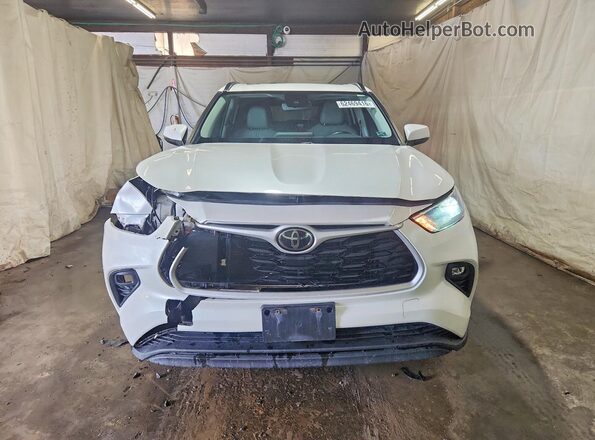 5TDHZRBHXMS073864 2021 TOYOTA HIGHLANDER White Вид спереду
