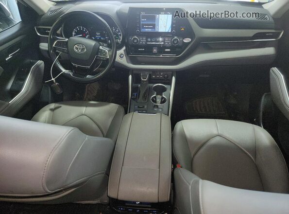 5TDHZRBHXMS073864 2021 TOYOTA HIGHLANDER White Вид панелі приладів