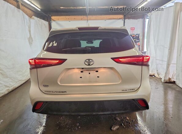 5TDHZRBHXMS073864 2021 TOYOTA HIGHLANDER White Вид ззаду