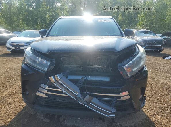 5TDJGRFH0JS040062 2018 TOYOTA HIGHLANDER Black Front view